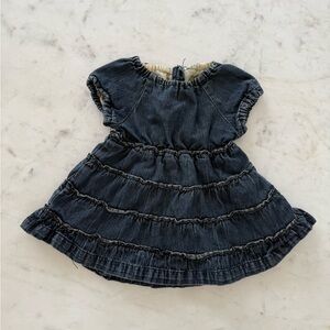 Paper Denim & Cloth Navy Tiered Kids Dress